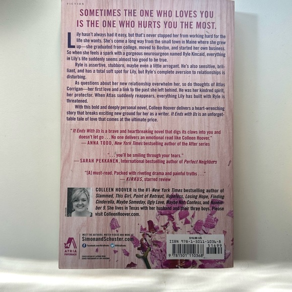 It Ends With Us by Colleen Hoover - Paperback - Picture 2 of 3